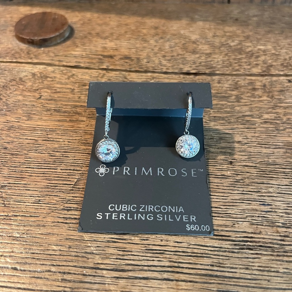 Primrose Silver Cubic Zirconia Earrings